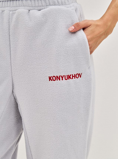 Брюки джоггеры флисовые женские   